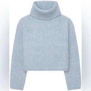 NWOT Thakoon Cropped Ribbed Turtleneck Sweater